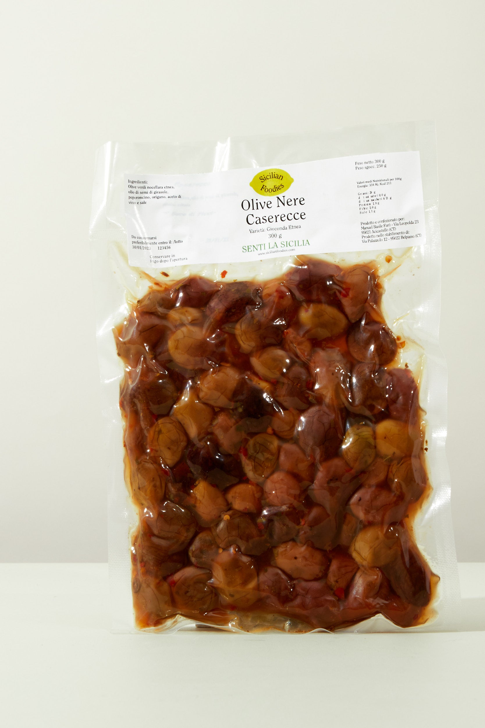 Olive Nere Caserecce - Varietà: Gioconda 300g